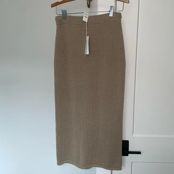 Haven Well Within Organic Cotton Linen Open Stitch Skirt XS - Picture 6 of 12